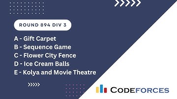 Codeforces Round 894 Div 3 | A B C D E | Video Editorial C++