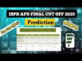 IBPS SO AFO CUT OFF PREDICTION IN DETAIL