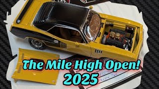 The 2025 Mile High Open model car show and vendor tables!