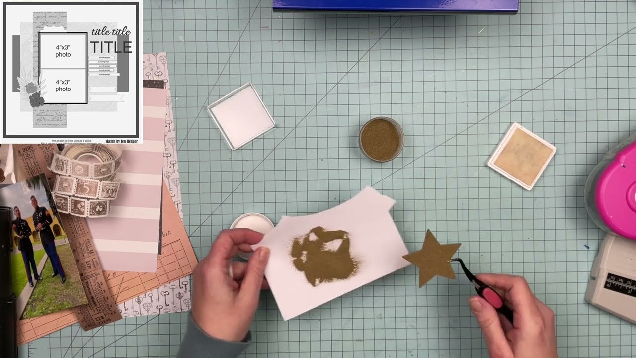 Scrapbook Process: Oh, I Love Him! // Follow a Sketch Friday 2025 // 