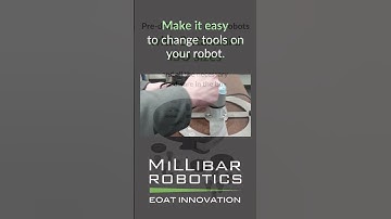 Millibar Manual Tool Changer Comes With 3 Pre-drilled Standard ISO Sizes to Fit Most Robots