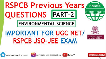 Important PYQ For RSPCB JSO/JEE & NET Environmental Science(Part 2)