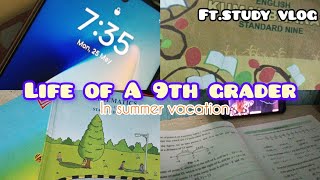 Life of a 9th graderin summer vacation😫🏖 | ft.study vlog #vlog #stùdyvlog