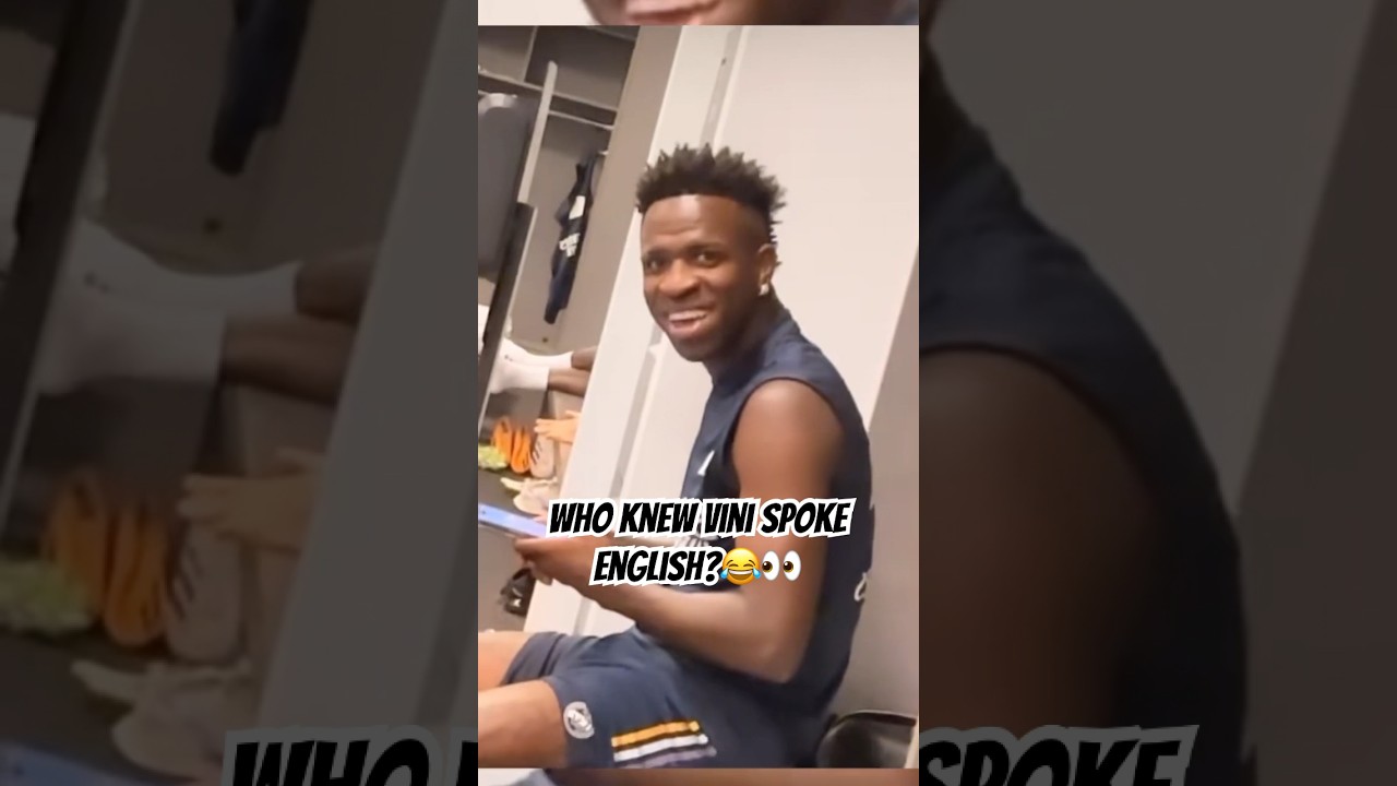 Vini JR speaks English👀😂 IG: davidalaba 