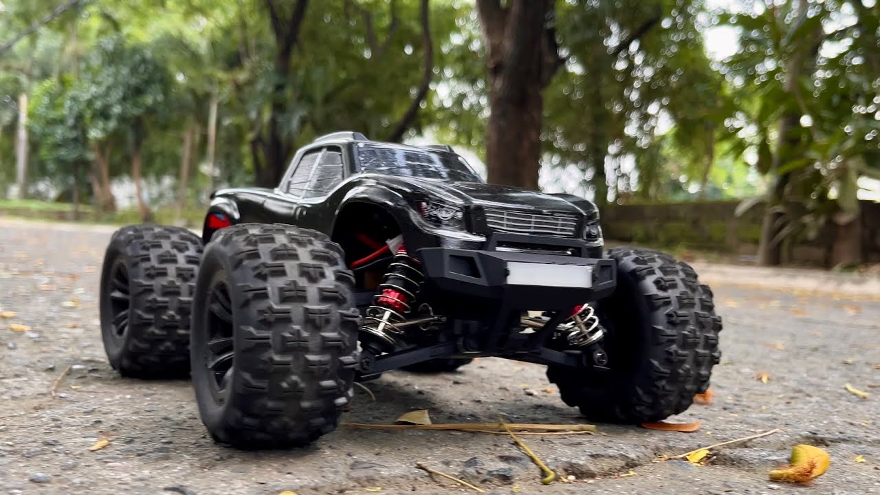 MJX 16208 [BLACK] Mini X-maxx! test drive - YouTube