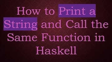 How to Print a String and Call the Same Function in Haskell