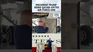 President Trump Signs Qatar-Gifted Boeing 747 As Upgraded Air Force One Nears Delivery | N18G