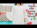New design kurti cutting and stitching/Trendy kurti design