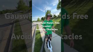 Gauswheel Hands Free Scooter - How To Avoid Obstacles