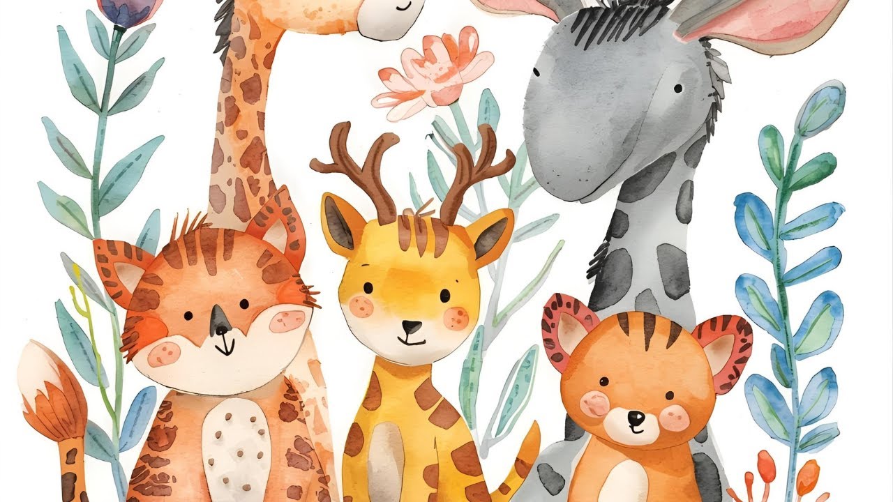 Цвета животных 🦆🐅 Забавное обучение на английском языке