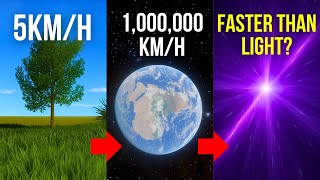 Speed Comparison: Faster Than Light (Simulation)
