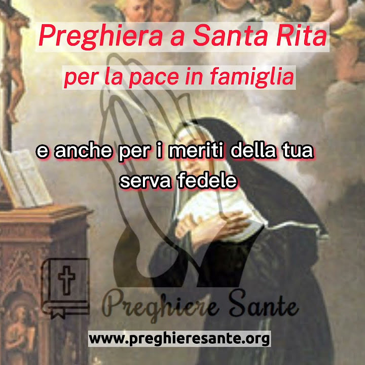 Preghiera A Santa Rita Per La Pace In Famiglia Preghiera a Santa Rita per la Pace in Famiglia - YouTube