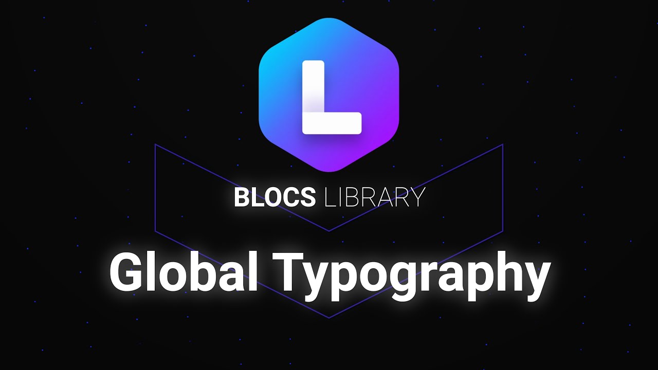 Adjusting the Global Typography in Minimalist Library for Blocs - YouTube