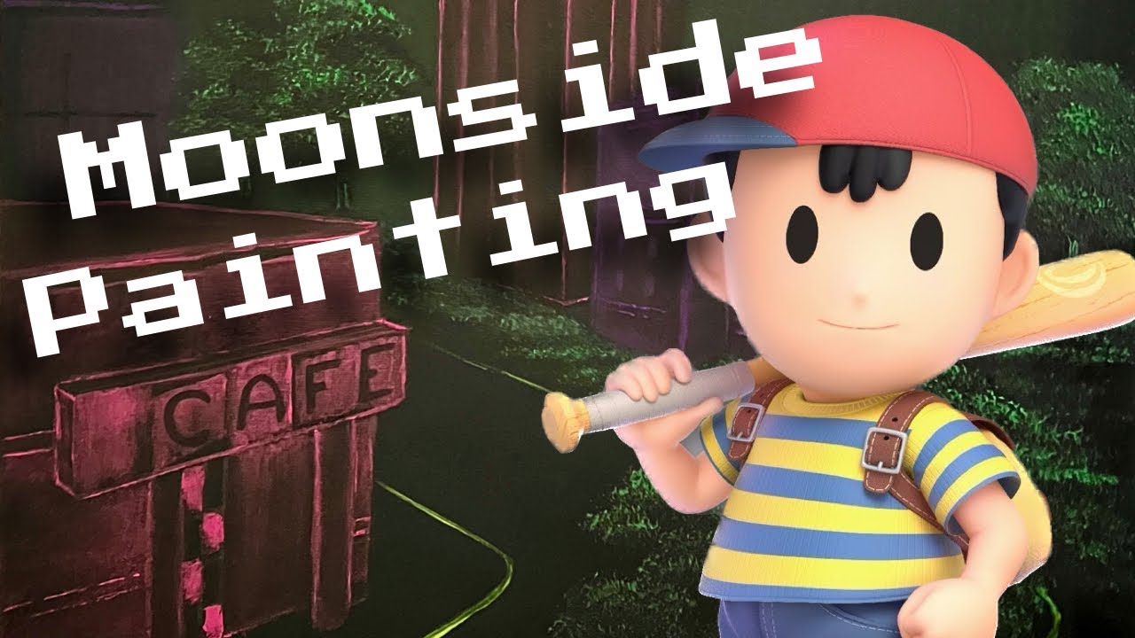 Earthbound Moonside Neon Oil Painting YouTube