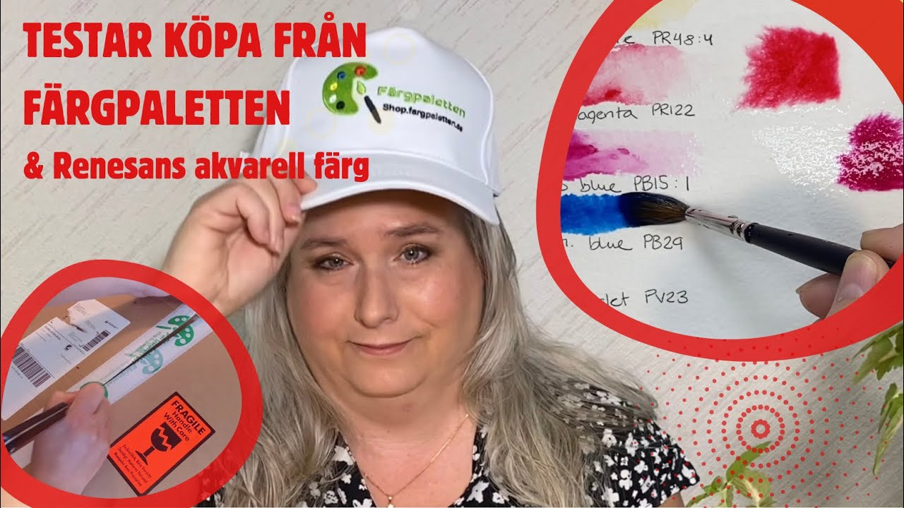 Köper från Färgpaletten & testar Renesans akvarellfärg