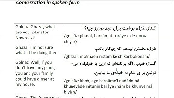 Farsi Conversation: Most Common Words and Phrases: Lesson 99: Nowrouz ceremony