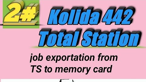 How to export job from kolida 442 TS to memory card .