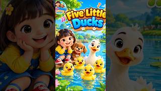 Five Little Ducks | Mika and Chichi Adventure #shorts #nurseryrhymes #kids  #preschool