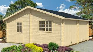 Holzgarage Zum Selber Bauen Unser Modell Lasita Maja Falkland Mit 2 Holztoren