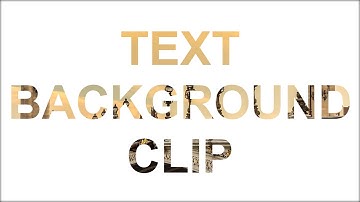 How to Create Text Background Clip Using Pure HTML5 & CSS3
