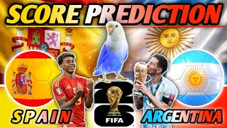 ARGENTINA VS SPAIN FINAL WORLD CUP 2026 || SCORE PREDICTION
