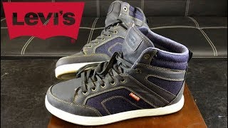 Levi's Denim High Top Shoes - YouTube