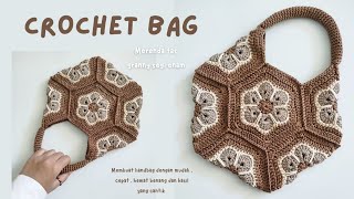 crochet granny square | crochet granny bag (subtitle)