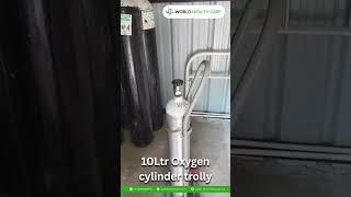 World Health Care 10L Oxygen Cylinder Trolley | Reliable Medical Support Equipment
