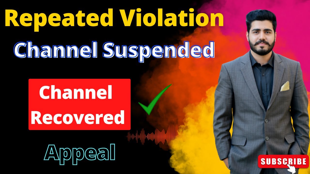 Recovery Appeal For Channel Suspended Due To Violation How To Recover Permanently Delete YT