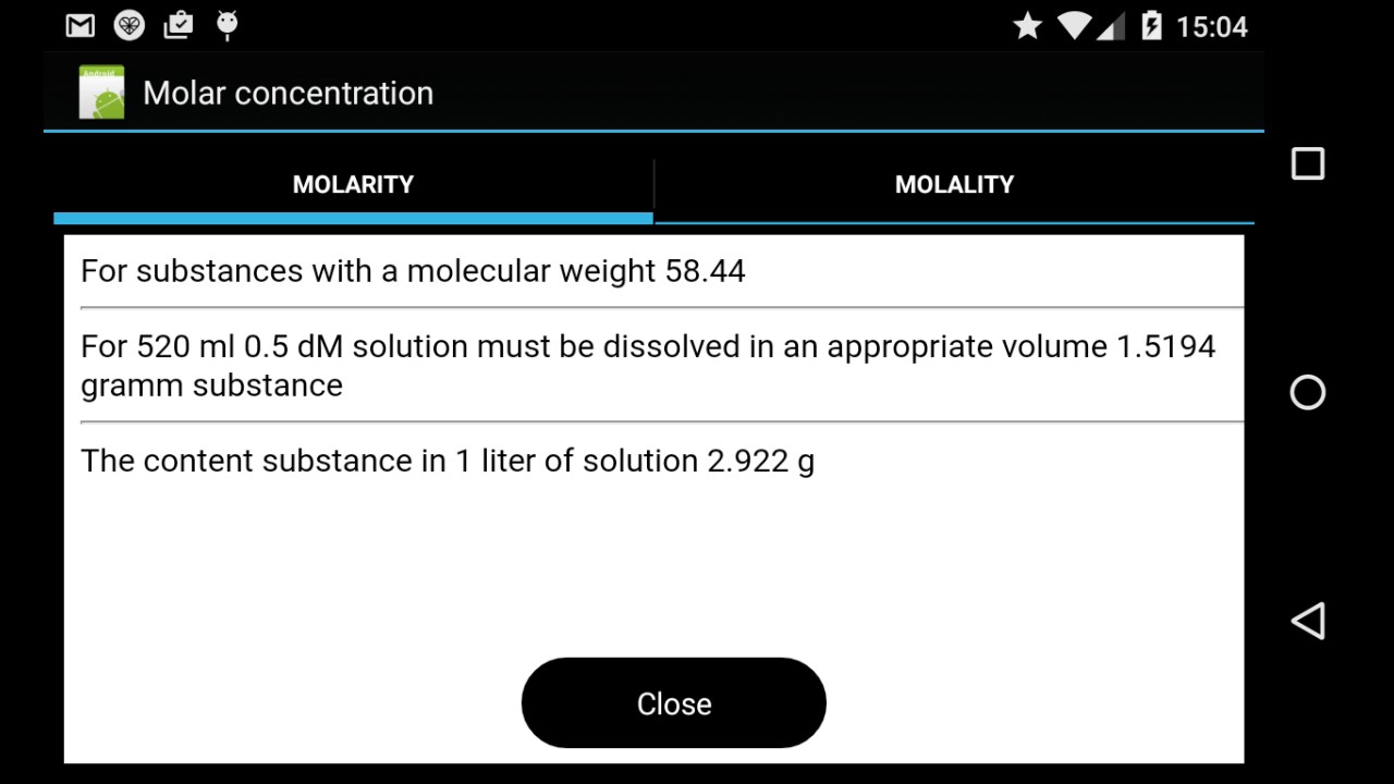 Molarity/molality Calculator YouTube