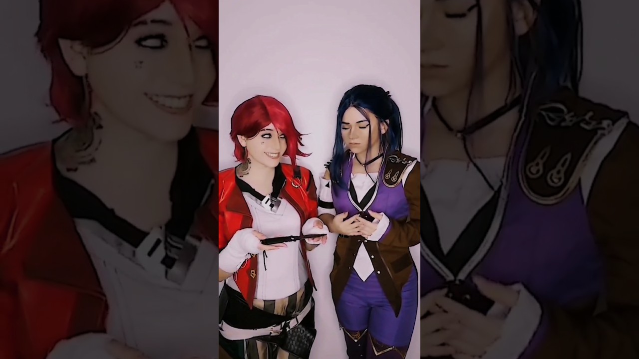 Why would Jinx get a knife? | Vi & Caitlyn Kiramman@nikkihatsunecosplay Arcane #cosplay