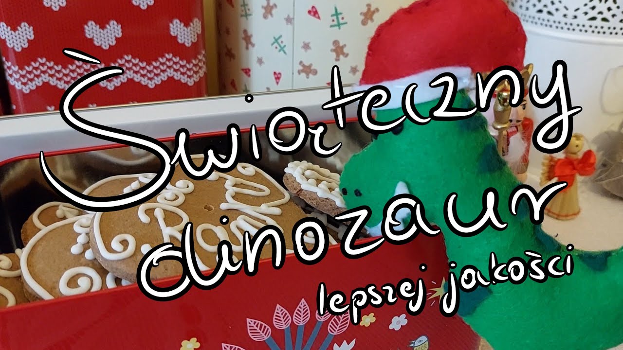 Świąteczny dinozaur