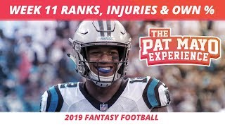 2019 Fantasy Football Rankings — NFL Week 11 Injuries, Updated Rankings, DraftKings Picks, Spreads