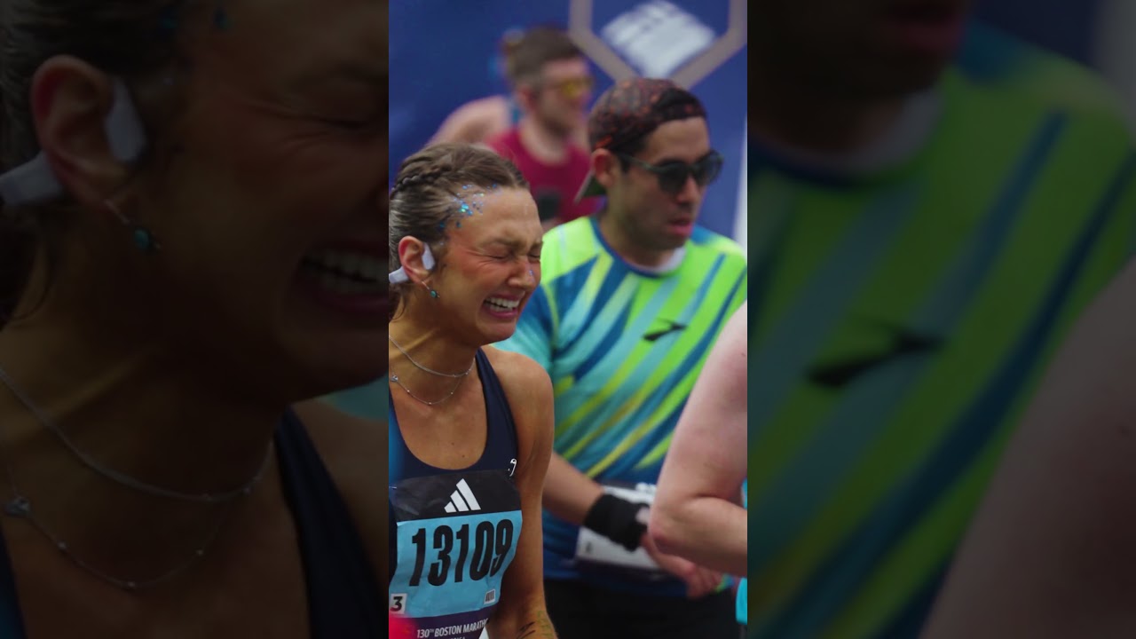 The Boston Marathon Finish Line.. Unreal