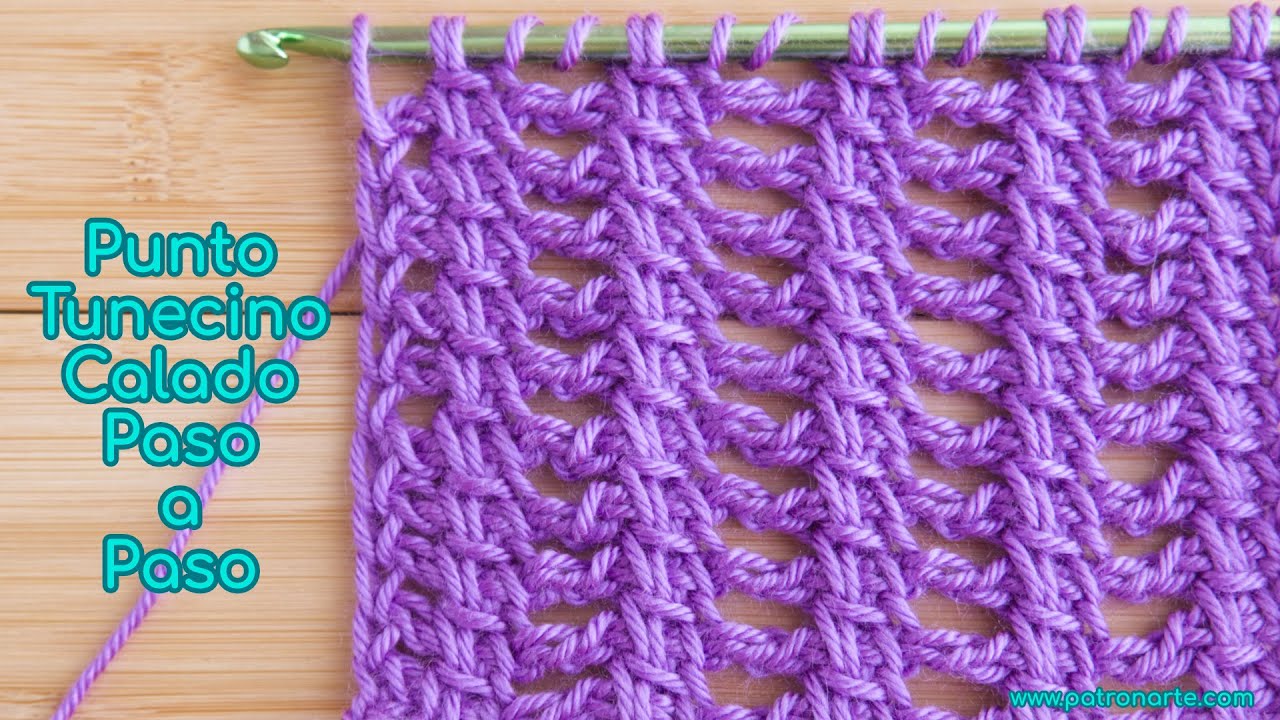 Punto Tunecino Calado: ¡Original, Divertido y con Solo 1 Vuelta de Repetición! (Dificultad Media)