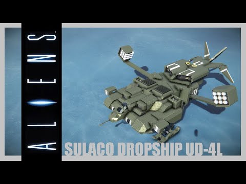 [Space Engineers] ALIENS Weyland Yutani Cheyenne UD-4L Dropship