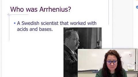 Dr Gable Explains Arrhenius Acids and Bases