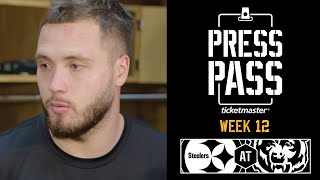 Freiermuth, Herbig, Gainwell, Smith Postgame Media Avail (Week 12 at Bears) | Pittsburgh Steelers