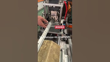 L angle roll forming machine with punching #directfactory #machine #rollformingline #factory