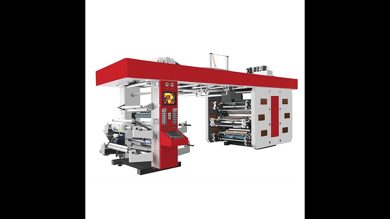 Central Drum Type 6 color 150m/min CI Flexo Printing Machine - YouTube