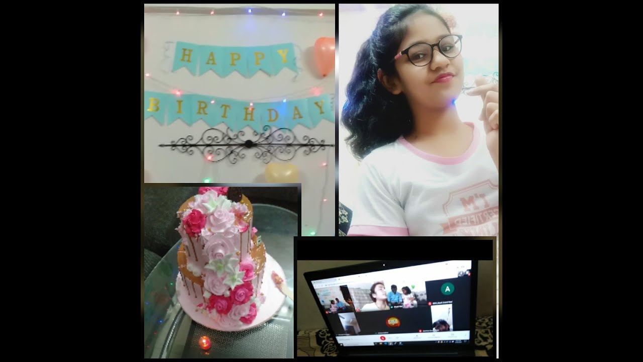 Online Birthday celebration Vlog🎉🎂🎊 Virtual celebration YouTube