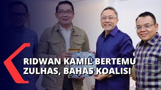 Ridwan Kamil Bertemu Zulkifli Hasan, Senggol Soal Koalisi Indonesia Bersatu