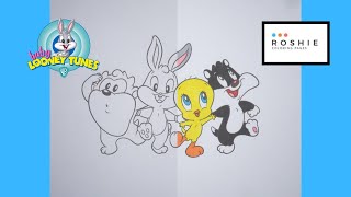 Coloring Baby Looney Tunes | Taz | Bugs Bunny | Tweety | Sylvester
