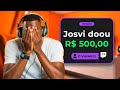 Doando R$ 500 para Streamers com 0 Pessoas Assistindo