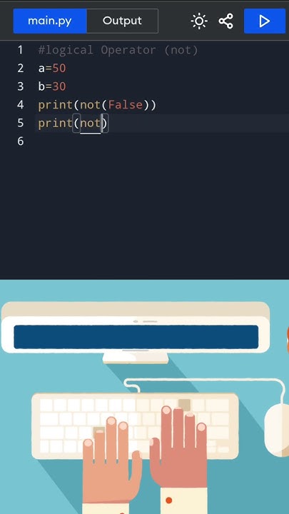 Logical NOT operator Simplified| in few seconds . #python #coding - YouTube