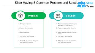 Slide Having 5 Common Problem And Solution