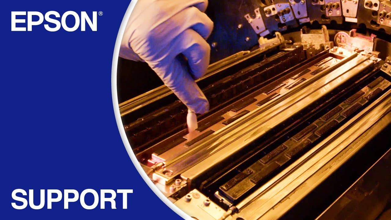 SurePress L6000 Series | #2 Inspecting and Cleaning the Wipers and Caps