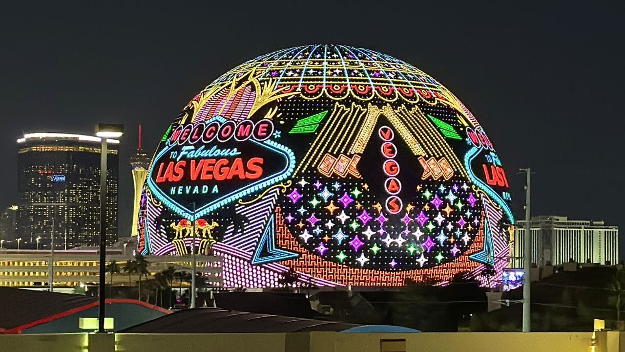 Boule à neige vintage pailletée Las Vegas Boule à neige vintage pailletée Las Vegas