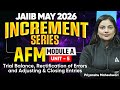 JAIIB May 2026 | JAIIB AFM Module A Unit 5: Trial Balance, Rectification of Errors | Priyanshu Ma'am