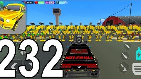 Gangs Wars: Pixel Shooter RP - Gameplay Walkthrough Part 232 - Zombie Car VS Yellow Robots